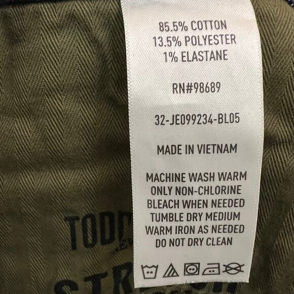 Todd Snyder Size 34x30 Men Blue Slim Fit 5-Pocket Stretch Denim Jeans - Picture 9 of 9